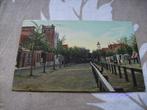 Zaandam Gedempte Gracht kleur 1912 uitg W Dusen huizen straa, Ophalen of Verzenden, Voor 1920, Gelopen, Noord-Holland