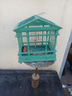Antieke orginele houten compleet vogelkooi, Ophalen of Verzenden, Hout, Vogelkooi