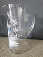 Schitterende Mary Gregory karaf van geslepen glas, Ophalen of Verzenden