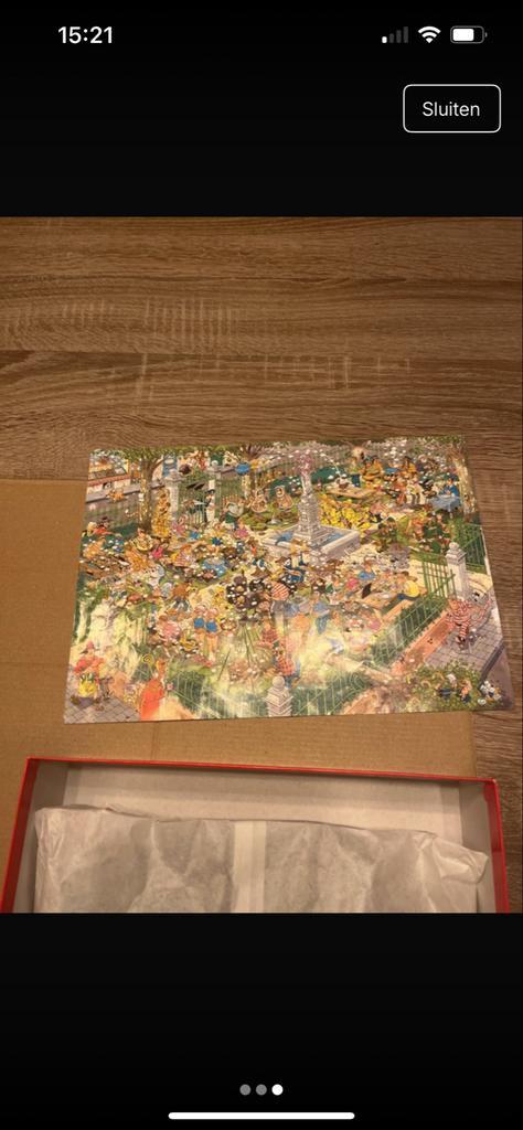 Jan van Haasteren Puzzel - 1000 Stukjes, Hobby en Vrije tijd, Denksport en Puzzels, Zo goed als nieuw, Legpuzzel, 500 t/m 1500 stukjes