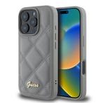 Guess iPhone 16 pro iPhone 16 Pro max hoesje Grey, Ophalen of Verzenden, Nieuw, Frontje of Cover