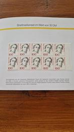Duitse Bundespost Postzegelset 10 DM - Therese Giehse, Ophalen of Verzenden, Buitenland