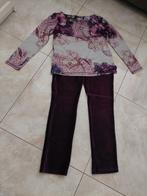 Huispak paarse broek en gebloemd shirt Punt Roma maat M, Kleding | Dames, Maat 38/40 (M), Punt roma, Ophalen of Verzenden, Zo goed als nieuw