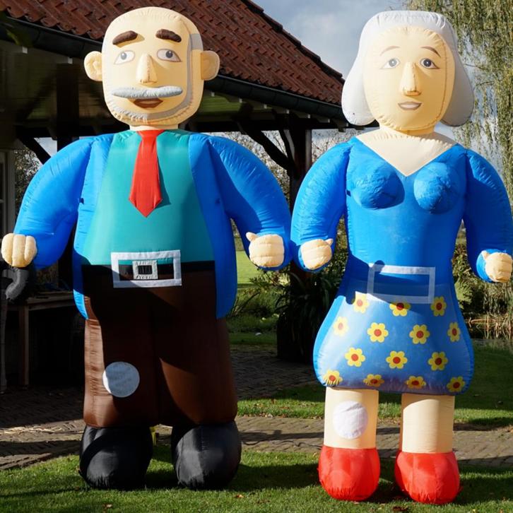 Sarah & Abraham huren – opblaaspoppen 2,5 meter hoog!, Hobby en Vrije tijd, Feestartikelen | Verhuur, Gebruikt, Abraham of Sarah