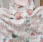 Baby girl blanket roze deken blankets dekens zacht, Verzenden, 100 cm of meer, Deken
