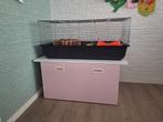 Caviakooi, konijnenkooi met handige onderkast, Dieren en Toebehoren, Kooi, Gebruikt, Cavia, 75 tot 110 cm