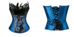 Blauw veren korset bustier pauw dames vrouwen burlesque sexy, Kleding | Dames, Verzenden, Blauw, Body of Korset