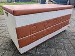 Vintage schoenenkist / dekenkist jaren '60, Overige materialen, Minder dan 50 cm, Gebruikt, 50 tot 100 cm