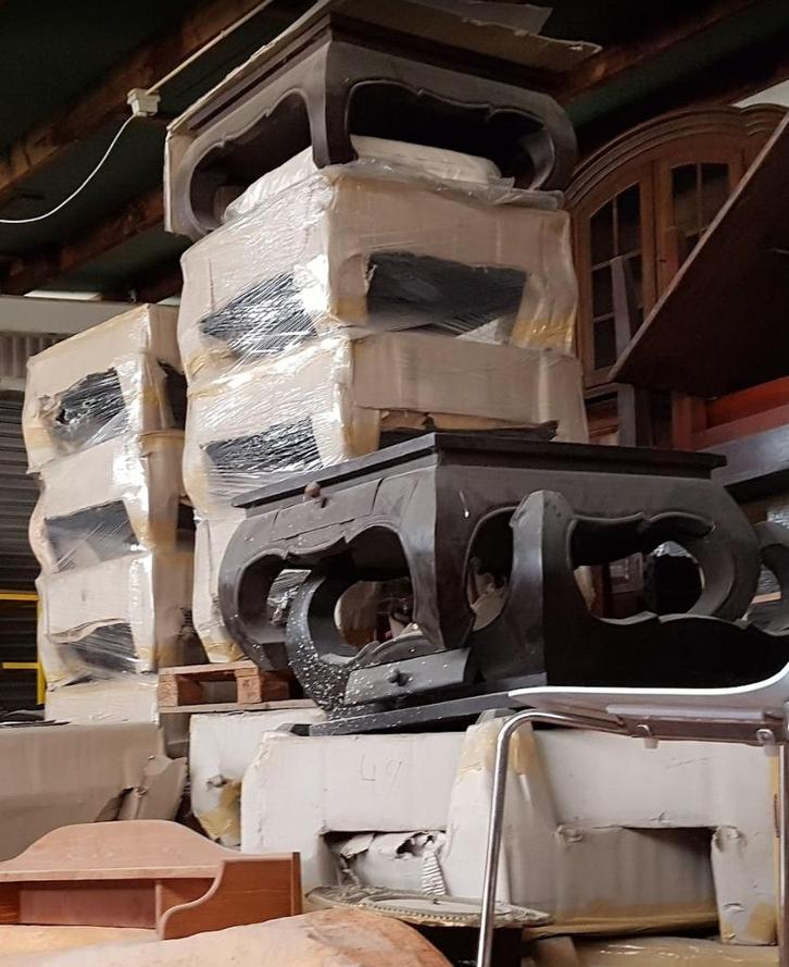 Partij koloniale massieve salontafels –ca.16 stuks – NIEUW, Huis en Inrichting, Tafels | Salontafels, Nieuw, Minder dan 50 cm