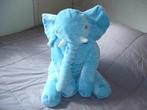 IBELLO OLIFANT VELOURS BLAUW MET WITTE KORTE SLAGTANDEN, Verzenden, Nieuw, Overige typen