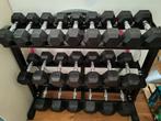 Dumbbels plus Rack en Bankje, Ophalen of Verzenden, Zo goed als nieuw, Fitnessbank