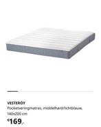 Ikea Vesteröy pokketveingmatras 140*200, Ophalen, Zo goed als nieuw, Tweepersoons, 140 cm