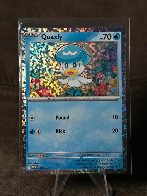 Quaxly #3 003/015 M23en (Pokemon McDonalds 2023), Hobby en Vrije tijd, Verzamelkaartspellen | Pokémon, Zo goed als nieuw, Losse kaart
