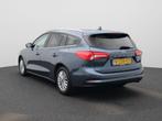 Ford Focus Wagon 1.0 EcoBoost Hybrid Titanium X Business Ada, Stof, Gebruikt, Euro 6, Blauw