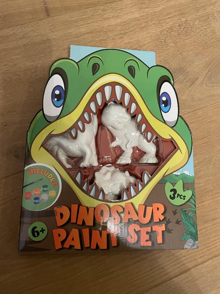 Dino schilderset gips NIEUW, Ophalen, Nieuw, Knutselen