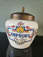 Amphora tabakspot / dekselpot met koperen deksel, Ophalen of Verzenden, Gebruikt