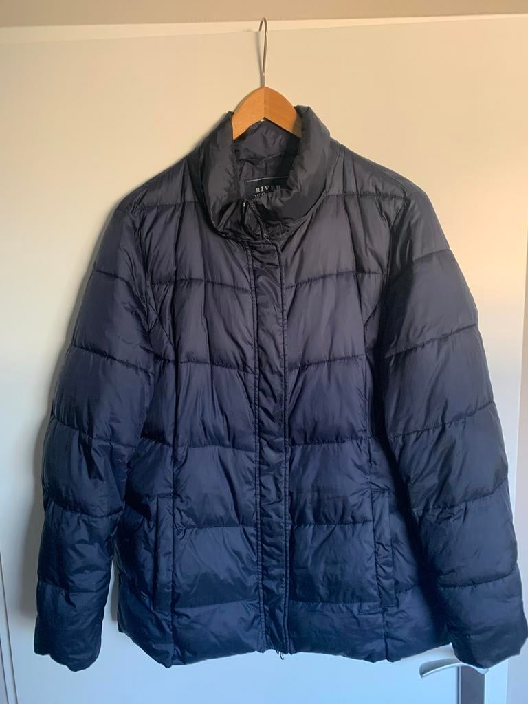 Riverwood gewatteerde jas donkerblauw - XL, Ophalen of Verzenden, Zo goed als nieuw, Maat 46/48 (XL) of groter, Blauw