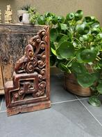 Chinees oud uniek console ornament chinese massief groot, Antiek en Kunst, Kunst | Beelden en Houtsnijwerken, Ophalen of Verzenden