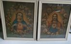 Oude antieke religieuze afbeeldingen van Maria en Jezus., Ophalen of Verzenden