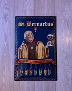 St bernardus bier bord. 60x40 cm, Ophalen of Verzenden, Zo goed als nieuw, Reclamebord, Plaat of Schild, Overige merken