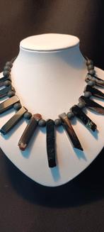 Ketting met onyx, Sieraden, Tassen en Uiterlijk, Edelstenen, Ophalen of Verzenden, Zo goed als nieuw