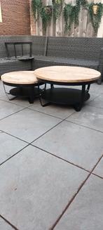 Setje salontafels, Huis en Inrichting, Tafels | Salontafels, Ophalen, 50 tot 100 cm, Rond, 50 tot 100 cm