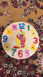 Houten puzzel klok leren, Ophalen of Verzenden, Gebruikt, Puzzelen