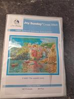 Borduur pakket nieuw: The seaside town, Ophalen of Verzenden, Nieuw, Handborduren, Borduurpakket