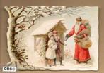 Nostalgisch Kersttafereel in sneeuw poezieplaatjes 5123, Verzenden