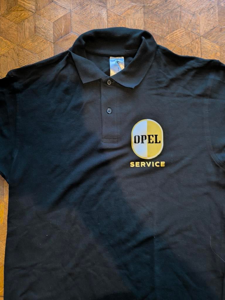 Opel Service poloshirt M, B&C, Maat 48/50 (M), Zwart, Nieuw