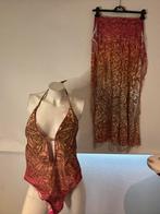 Pin-up badpak met bijpassende aparte broek maat m, ., Badpak, Ophalen of Verzenden, Zo goed als nieuw