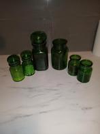 Apothekers potten groen glas, Ophalen of Verzenden