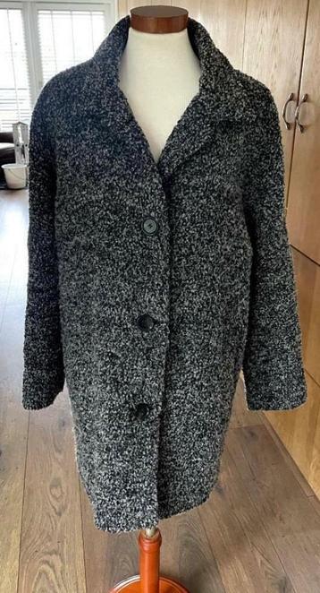 Flame boyfriend fit oversized Bouclé jas grijs ZGAN maat S beschikbaar voor biedingen