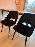 6 eetkamerstoelen, Huis en Inrichting, Stoelen, Ophalen, Zwart, Zo goed als nieuw, Stof