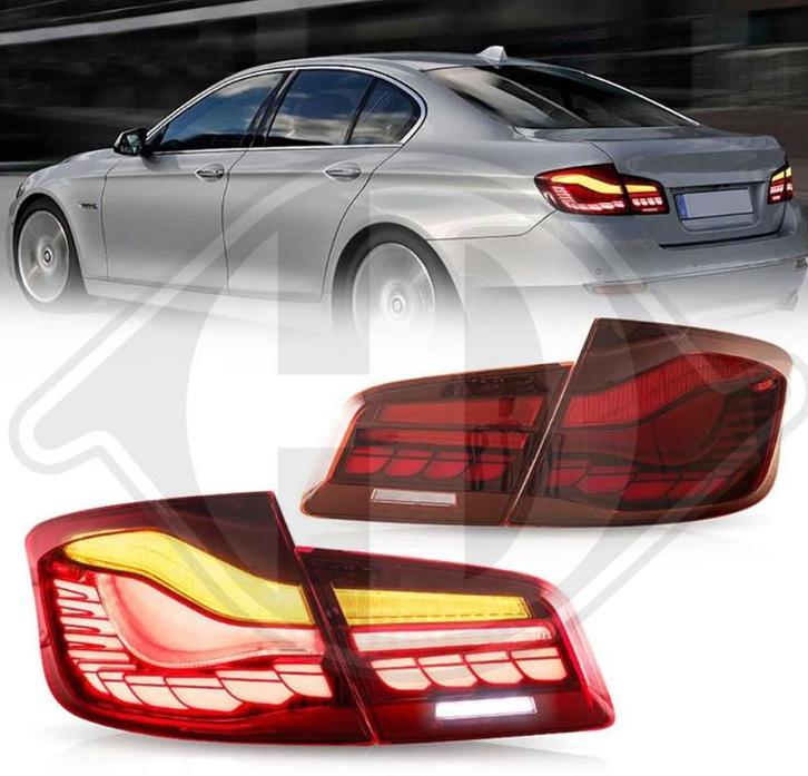 Achterlichten set BMW 5-Serie F10 2010-2017 Dynamisch 3D, Auto diversen, Auto-accessoires, Nieuw, Ophalen of Verzenden