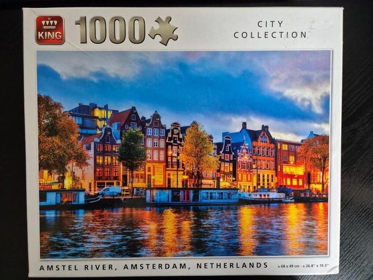 KING puzzels city/landscape/animal/comic collection (1000st), Hobby en Vrije tijd, Denksport en Puzzels, Zo goed als nieuw, Legpuzzel
