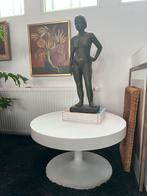Tulptafel / vintage tafel / retro bijzettafel, Gebruikt, Rechthoekig, Minder dan 55 cm, Hout