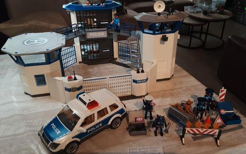 6919 politieburo, 6920 politiewagen 6924 spijkermat, Kinderen en Baby's, Speelgoed | Playmobil, Zo goed als nieuw, Complete set
