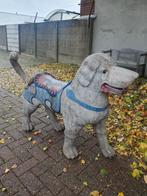 Zeldzame grote hout gesneden kermis hond, Ophalen, Dier