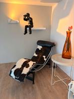 Luxe Ligstoel met Vacht, Huis en Inrichting, Fauteuils, Ophalen, Zo goed als nieuw, Metaal, 150 cm of meer