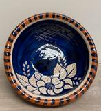 Prachtig Portugees Schaaltje Terracota met Bloemen, Ophalen of Verzenden, Zo goed als nieuw