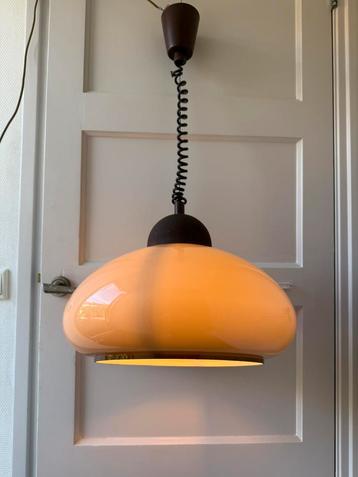 Space Age Mushroom hanglamp van Dijkstra, jaren 70 beschikbaar voor biedingen