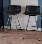 Lammhults Comet barstoelen (2), Ophalen, Twee, Leer, Zo goed als nieuw