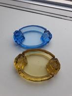 Set van 2 Vintage Retro Tsjechische Glazen Asbakjes, Ophalen of Verzenden, Huis en Inrichting