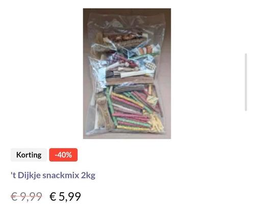 Snackmix 2kg, Dieren en Toebehoren, Dierenvoeding, Hond, Ophalen of Verzenden