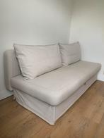 2 persoons beige slaapbank, Ophalen, Gebruikt, Beige, Tweepersoons