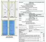Kunstof kozijn NIEUW met HR++ glas en panelen, Ophalen, Nieuw, 80 tot 100 cm, 200 tot 215 cm