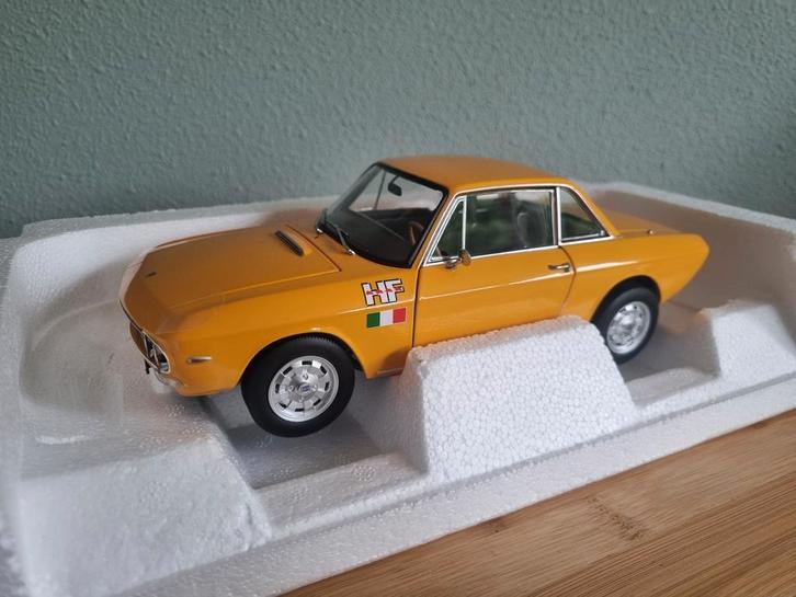 Norev Lancia Fulvia 1600 HF 1971 oranje 1:18 Limited Edition, Hobby en Vrije tijd, Modelauto's | 1:18, Nieuw, Auto, Norev, Ophalen of Verzenden