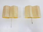 set 2 vintage Honeycomb wandlamp Fiberglass mid century '50