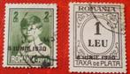 Posta Romana / Roemenië - 2x Gestempeld, Postzegels en Munten, Postzegels | Europa | Overig, Verzenden, Overige landen, Gestempeld